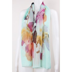 Floral Silky Scarf 12